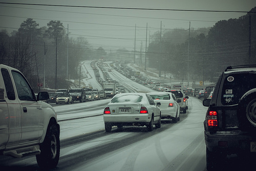 Inches of Snow Cause Miles of Trouble for Georgia Schools