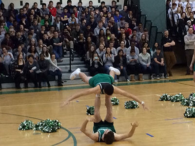 WJ Spring Pep Rally showcases spring sports and Male Poms