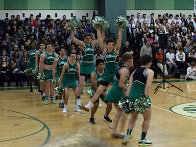 WJ Spring Pep Rally showcases spring sports and Male Poms