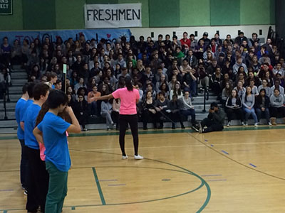 WJ Spring Pep Rally showcases spring sports and Male Poms