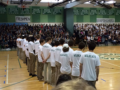 WJ Spring Pep Rally showcases spring sports and Male Poms