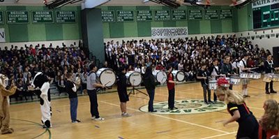 WJ Spring Pep Rally showcases spring sports and Male Poms