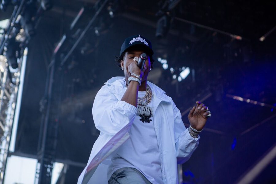 Atlanta rapper Lil Baby performs on the Broccoli City main stage. He made another appearance briefly after on the side stage during frequent collaborator Gunna's set.