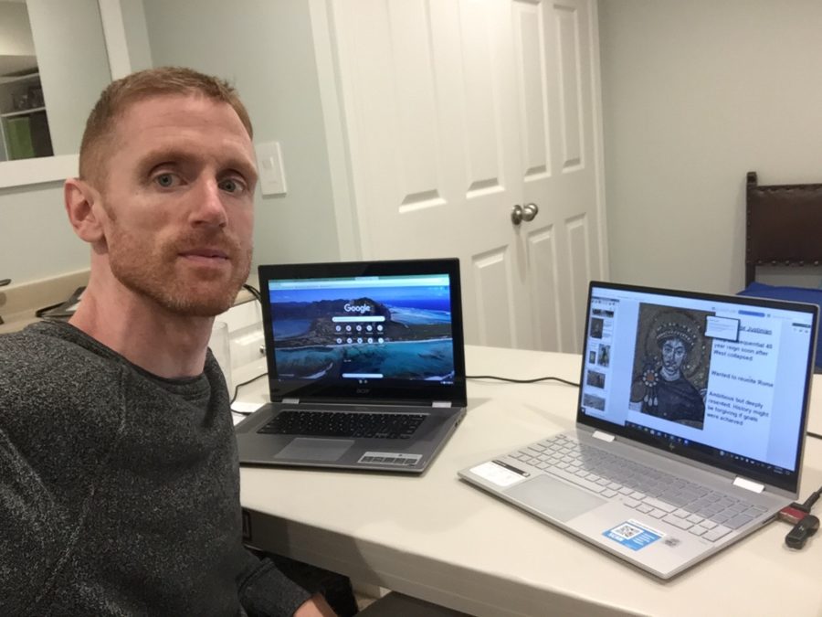 How have you adapted to online school emotionally, mentally, and/or physically?
“Overall I feel as though my family and I are handling things well. We have 3 kids at home and 2 teachers all zooming. I have days where I feel good about everything and then days where things seem to drag and seem repetitive. I try to break it up by taking my kids to new parks or trails or other places in the afternoons, where we can see new sights, be outdoors, and change the routine.”