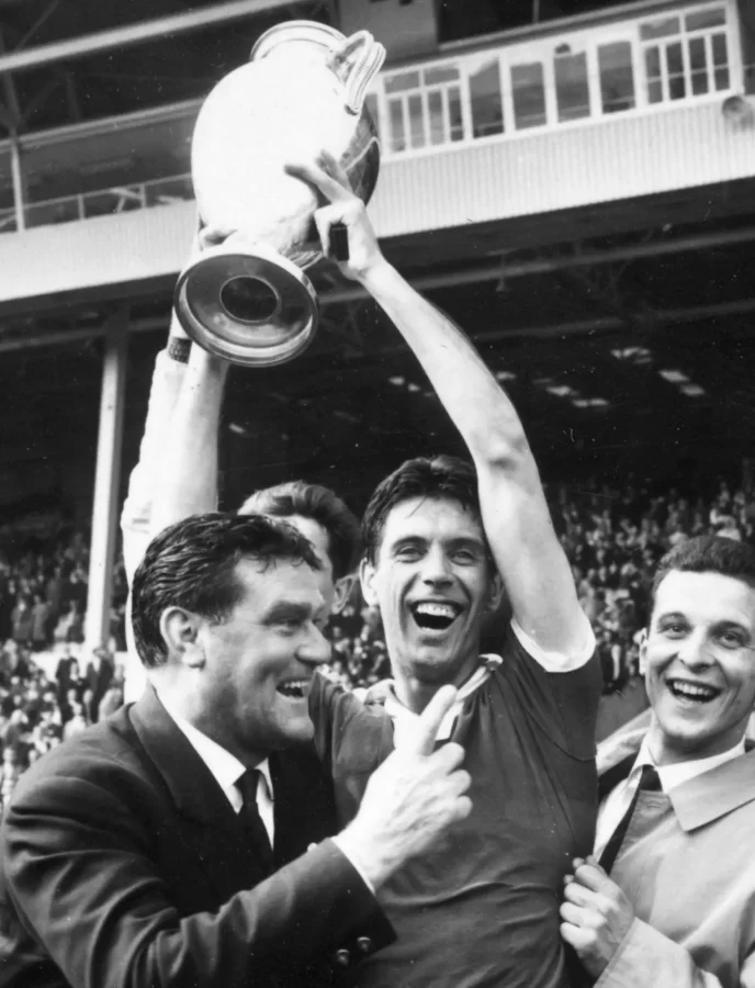 AC Milan celebrates their first European Cup in 1963.