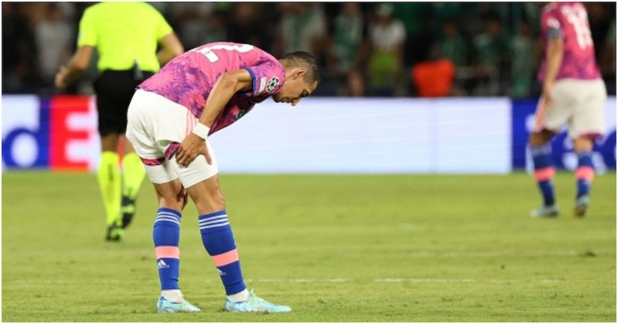 Angel Di Maria holds his hamstring before being aided off the field against Maccabi Haifa in the Champions League. The Juventus star is expected to be a major player of favorites Argentina.