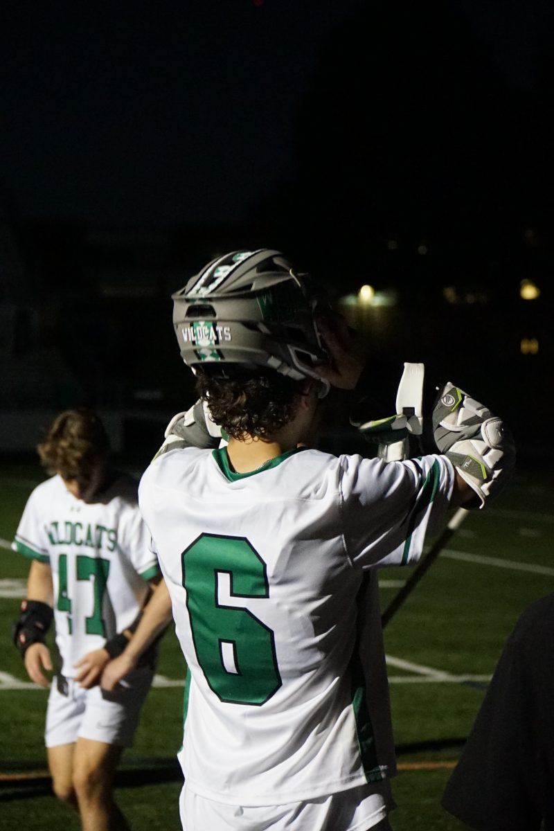 Senior Noah Diamond prepares himself for his last regular season home game as a Wildcat.