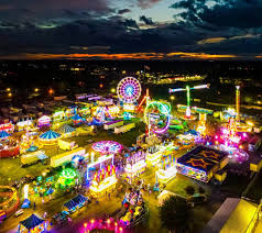 All the rides and entertainment for the fair are set up and in action. The Montgomery County Agricultural Fair is a great place to go with endless fun.