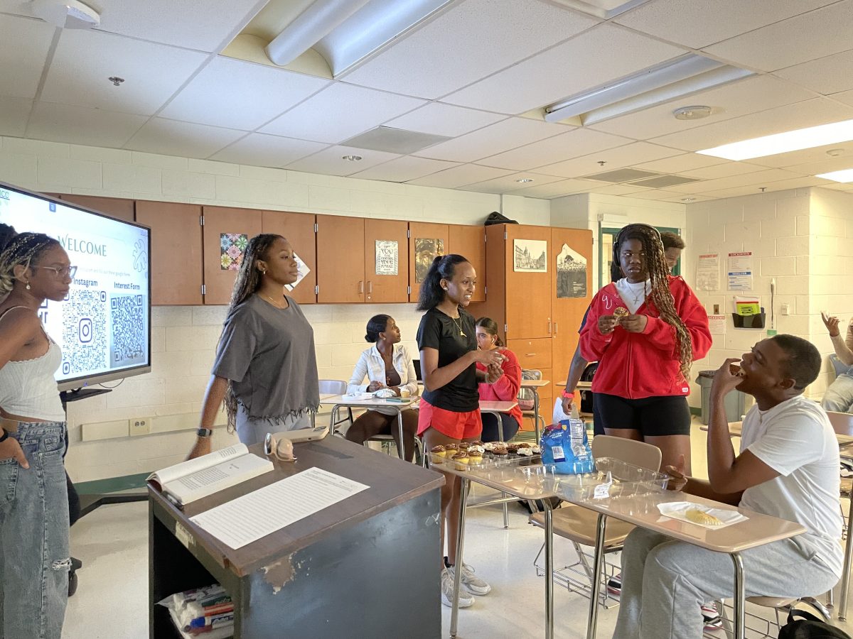 The Multicultural Club discusses their plans for the year. Cultural clubs are one of the best ways to form relationships with other students.