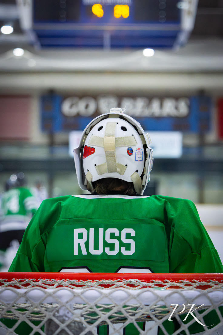 Isaac and Chloe Russ delicately protect their respective goals, not letting anything cross the goalline. The twins look forward to numerous shutouts appearing on their stat sheets this upcoming season. (Isaac Photo Courtesy: Parker Kim)