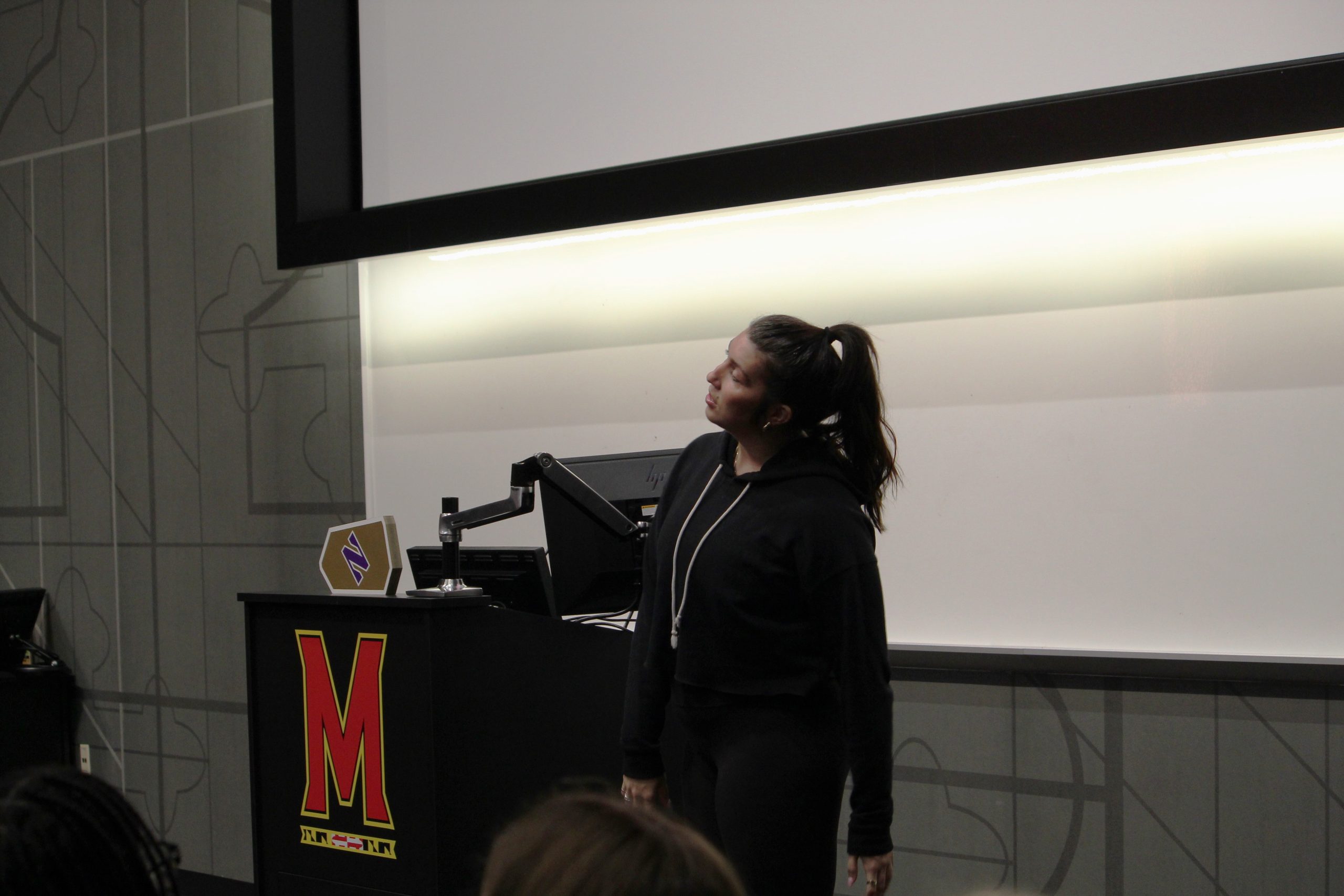 Photo Gallery: Girls' flag football visits UMD