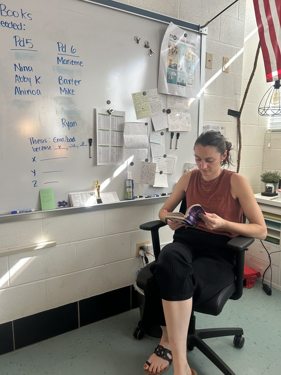 English teacher Alexia Remy reads Shakespeare’s "King Lear". Her job as a teacher has made her appreciate Shakespeare’s work more. “My favorite Shakespeare plays to teach have been 'King Lear', 'Romeo and Juliet', and 'A Midsummer Night’s Dream',” Remy said.