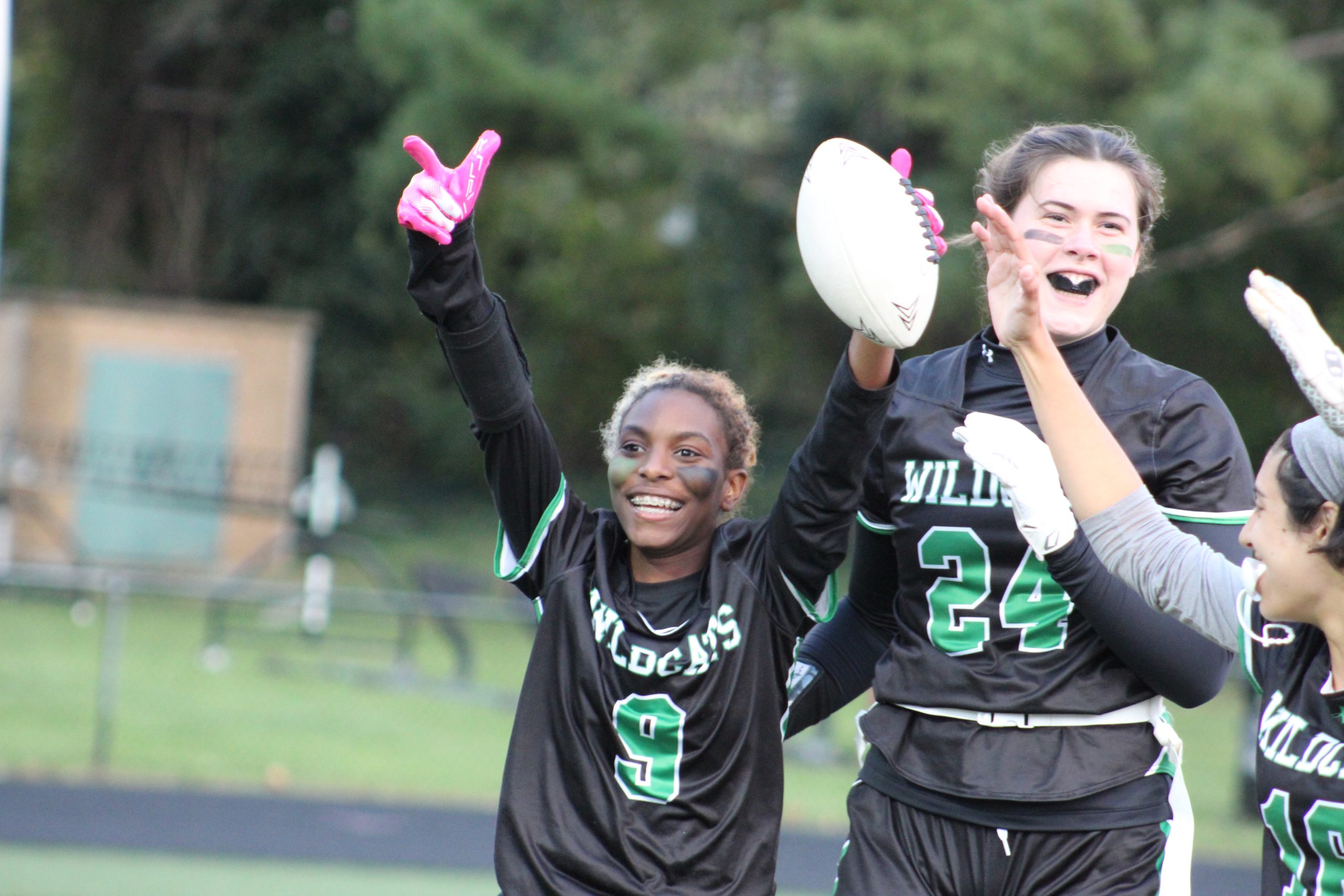 Photo Gallery: Girls' Flag Senior night