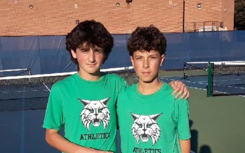 Owen Altman and Spencer Robinson pose after winning the Divison I category. They look to continue their success at the county level on Wednesday.