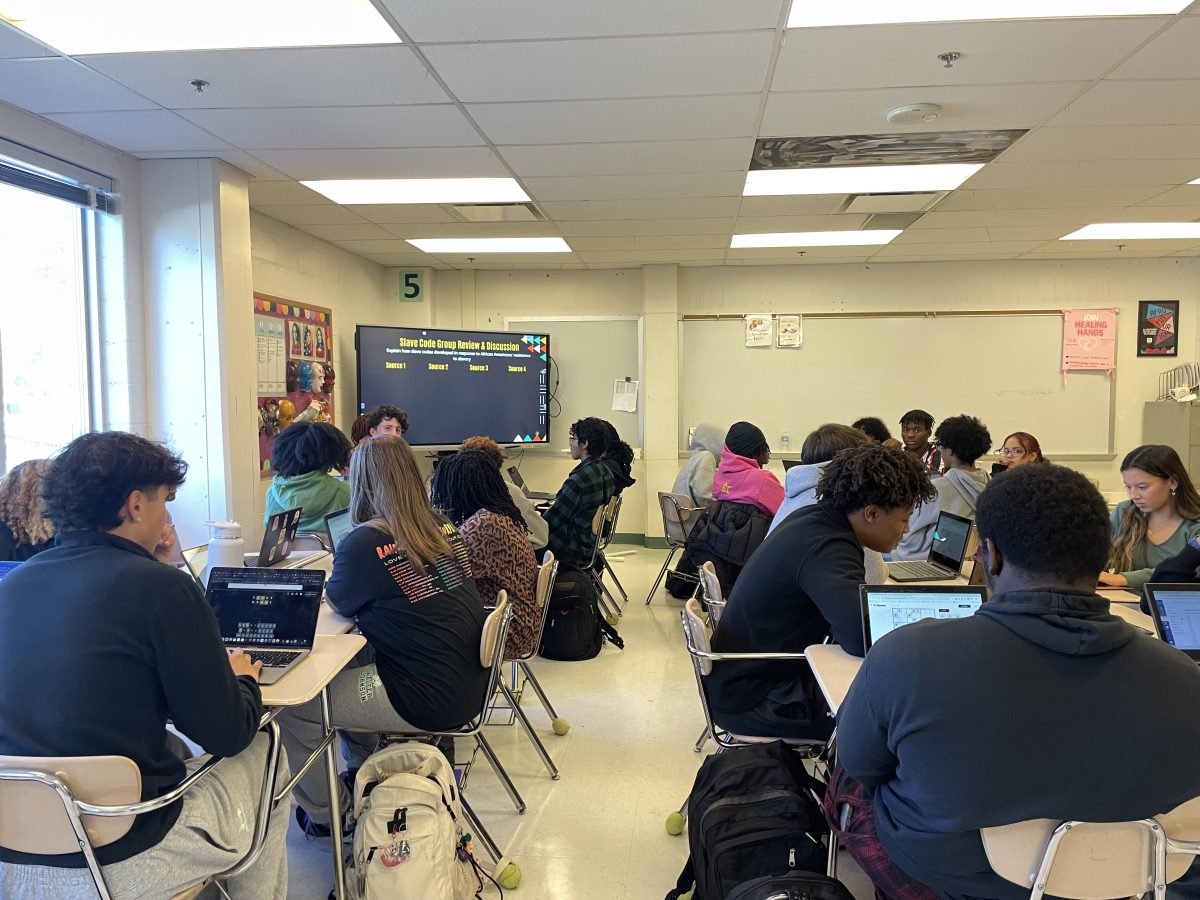 Students attend AP African American History during fourth period. WJ has implemented programs to provide support for first-time AP test takers.