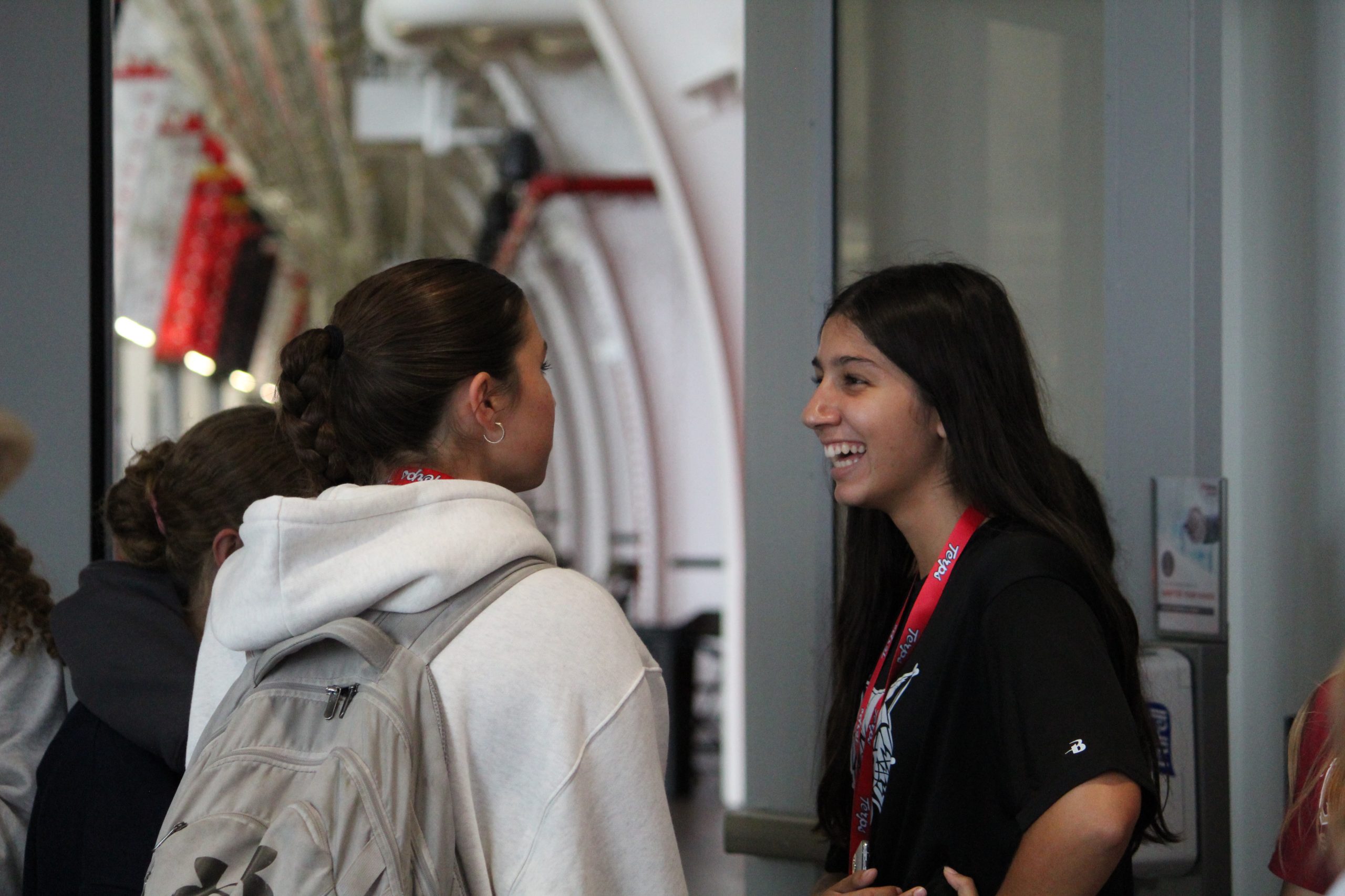 Photo Gallery: Girls' flag football visits UMD