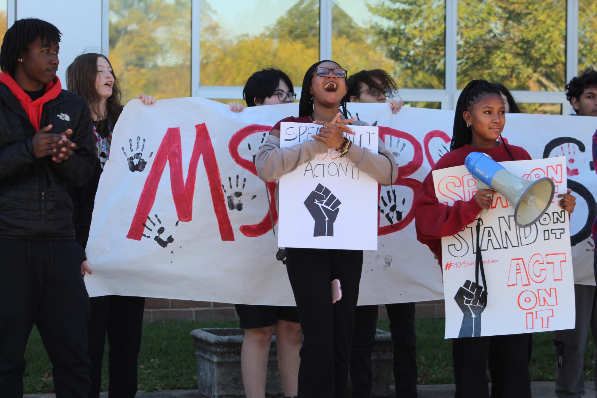 Photo Gallery: MSP, BSU rally, raise awareness of racism in MCPS