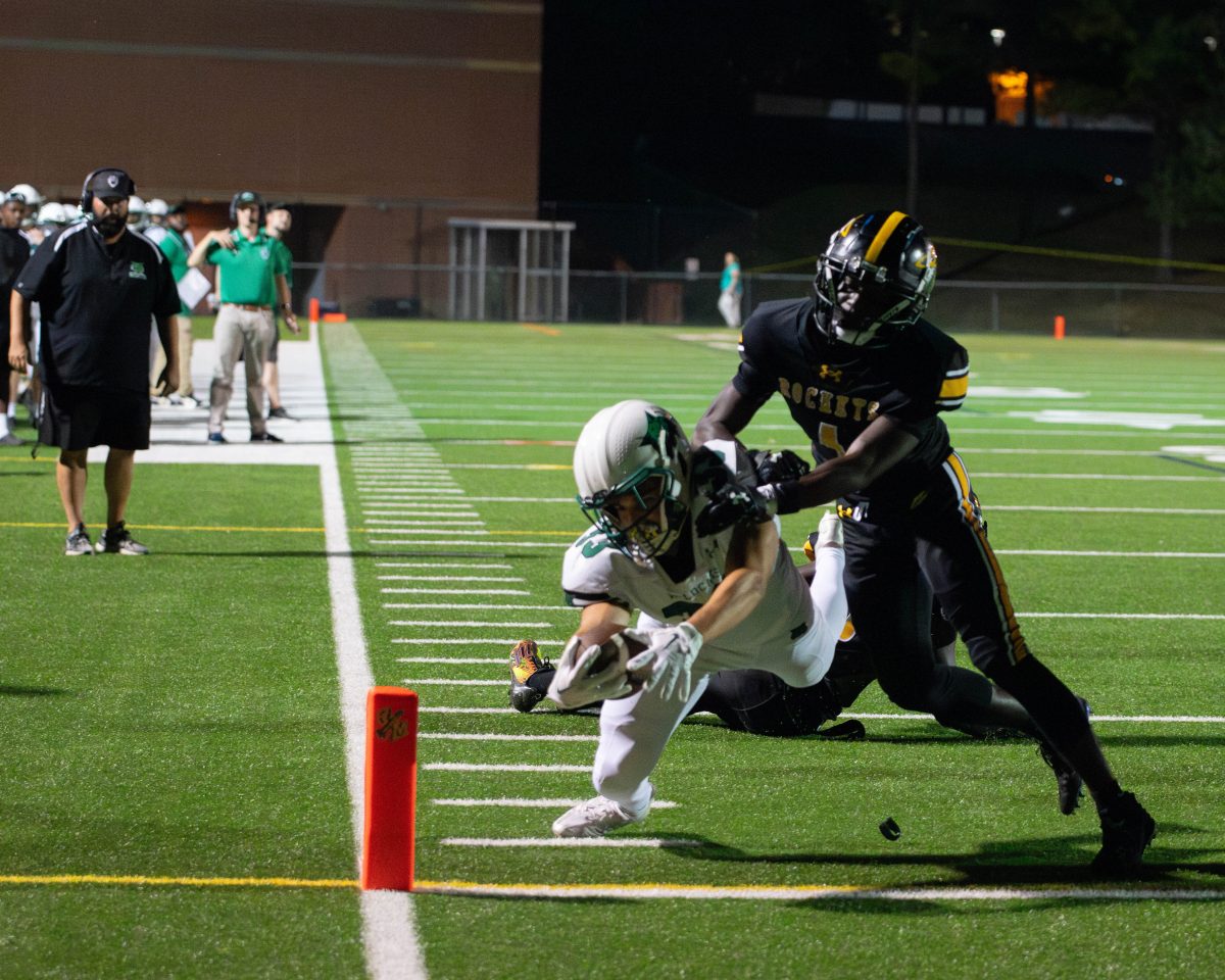 Potash extends for the endzone in a 47-6 victory over the Richard Montgomery Rockets. Potash has been a major contributor for the Wildcats’ run game.