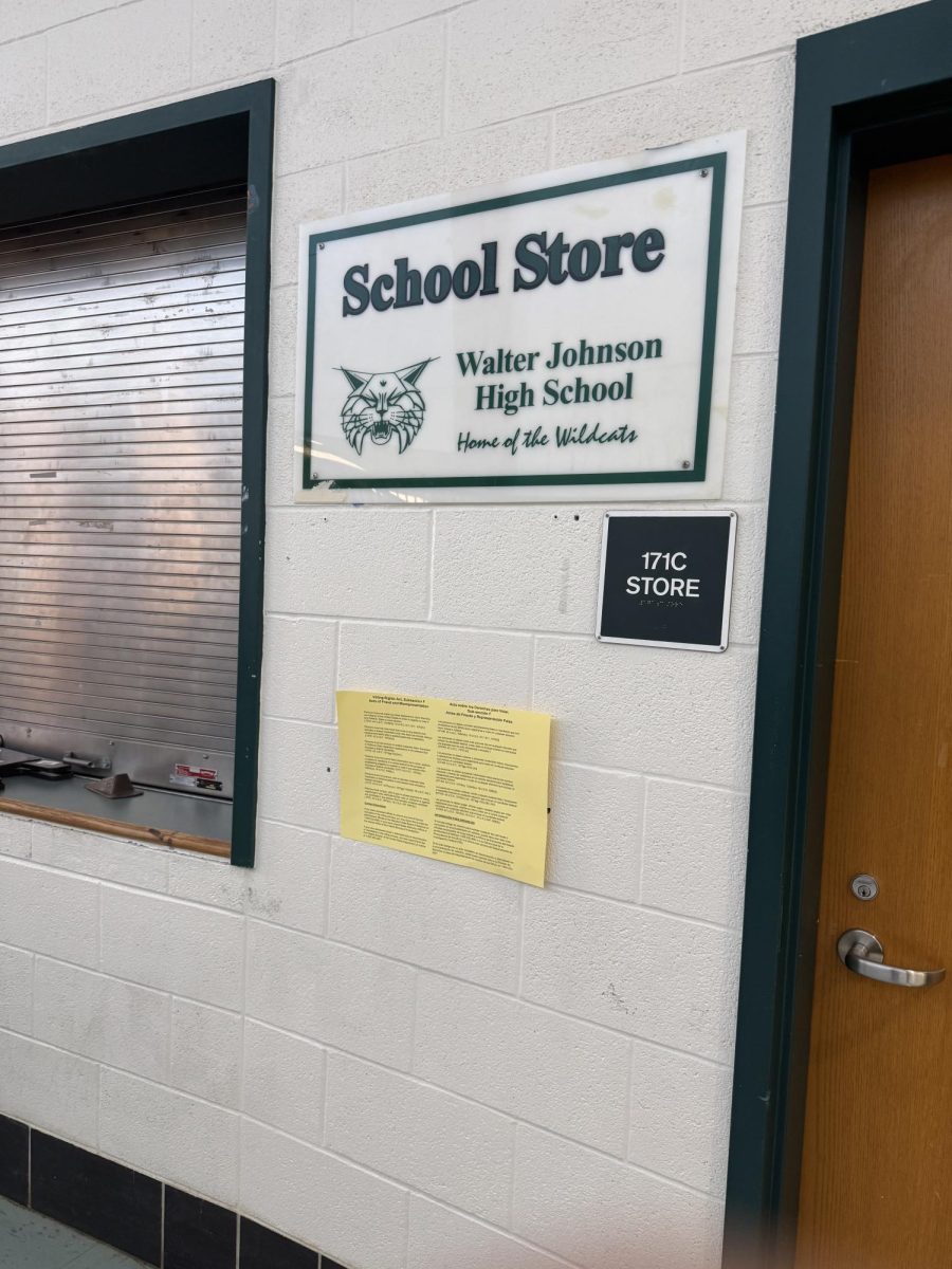 The school store sits vacant and closed at the end of a busy December school day. The store is usually open on Tuesdays, Wednesdays and Thursdays and is run by parent volunteers.