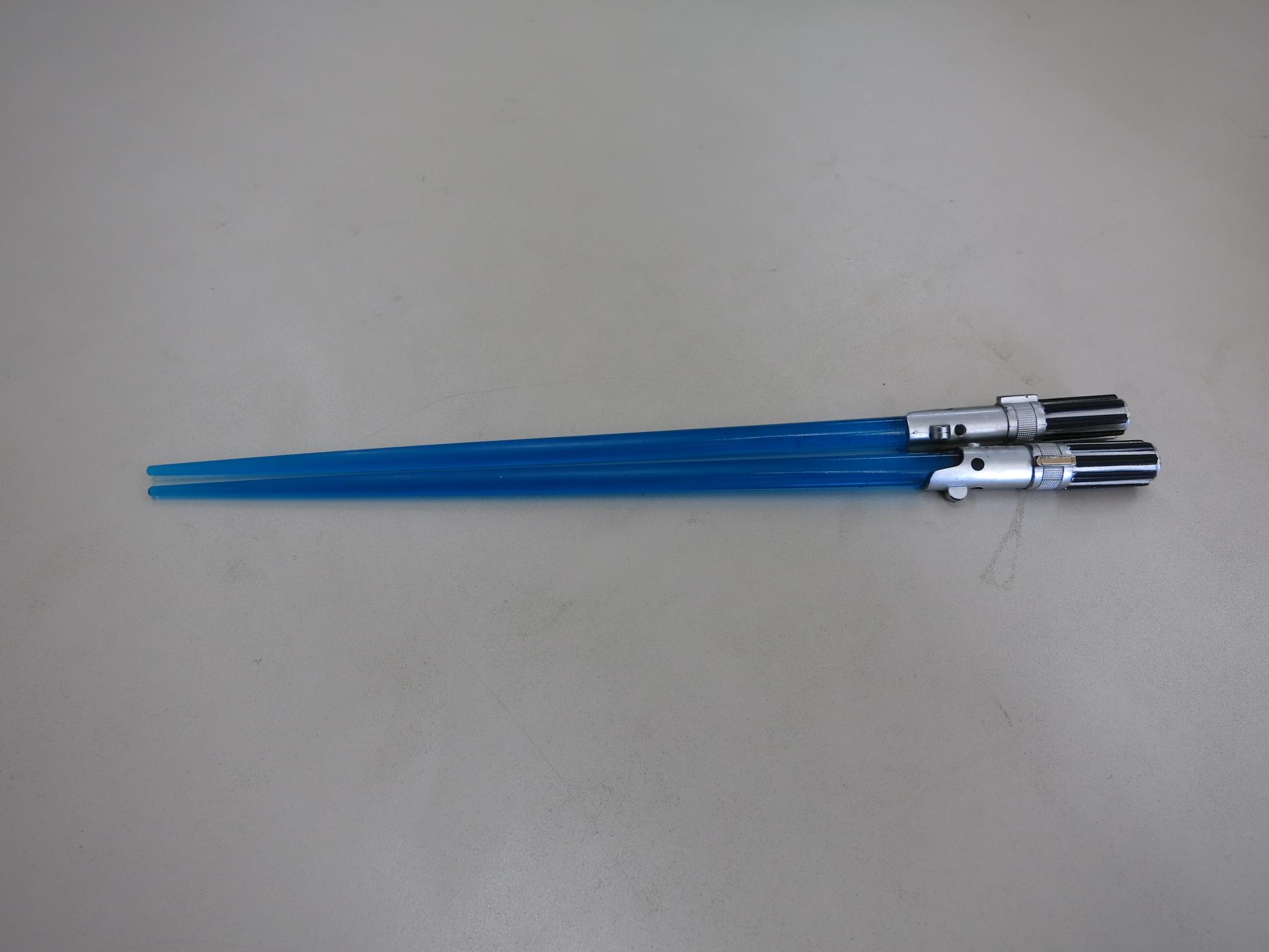 These lightsaber chopsticks are a fun way to personalize your kitchen utensils. They're also unique and are great even if your friend isn't the biggest Star Wars fan. (Courtesy Wikimedia Commons)