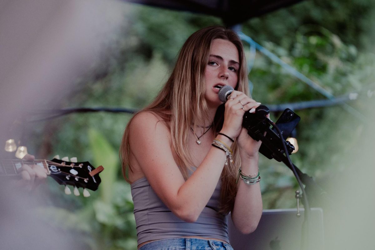 Macie Redmond sings at Babycat Brewery. She practiced for three weeks leading up to it. "It was probably my favorite gig I've ever played," Redmond said.