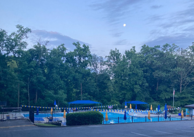 Tilden Woods Pool is a hot spot for WJ lifeguards, whether it's for relaxing by the pool or being on watch, patrolling the pool.