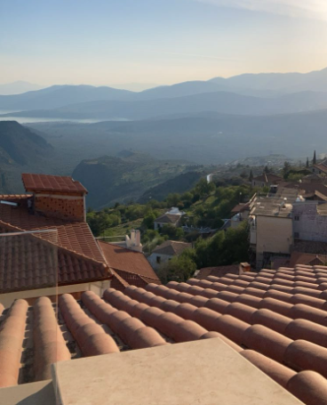 Junior Evalyn Grocki’s view of her hotel room in Delphi, Greece. “Delphi was one of the most ethereal places I’ve ever been,” Grocki said. “Truly breathtaking.” (Courtesy Evalyn Grocki)