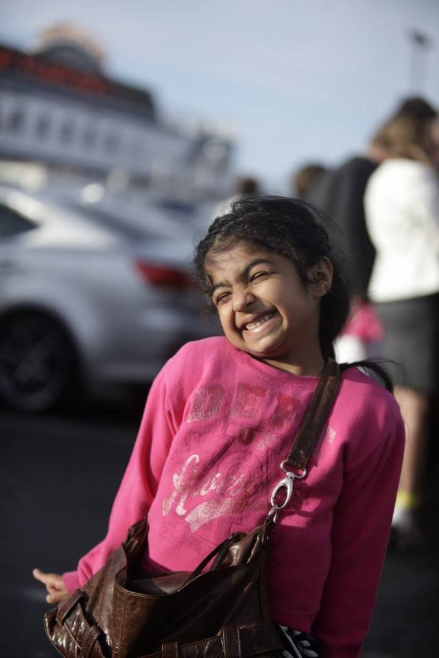 Younger Meher with her beaming smile