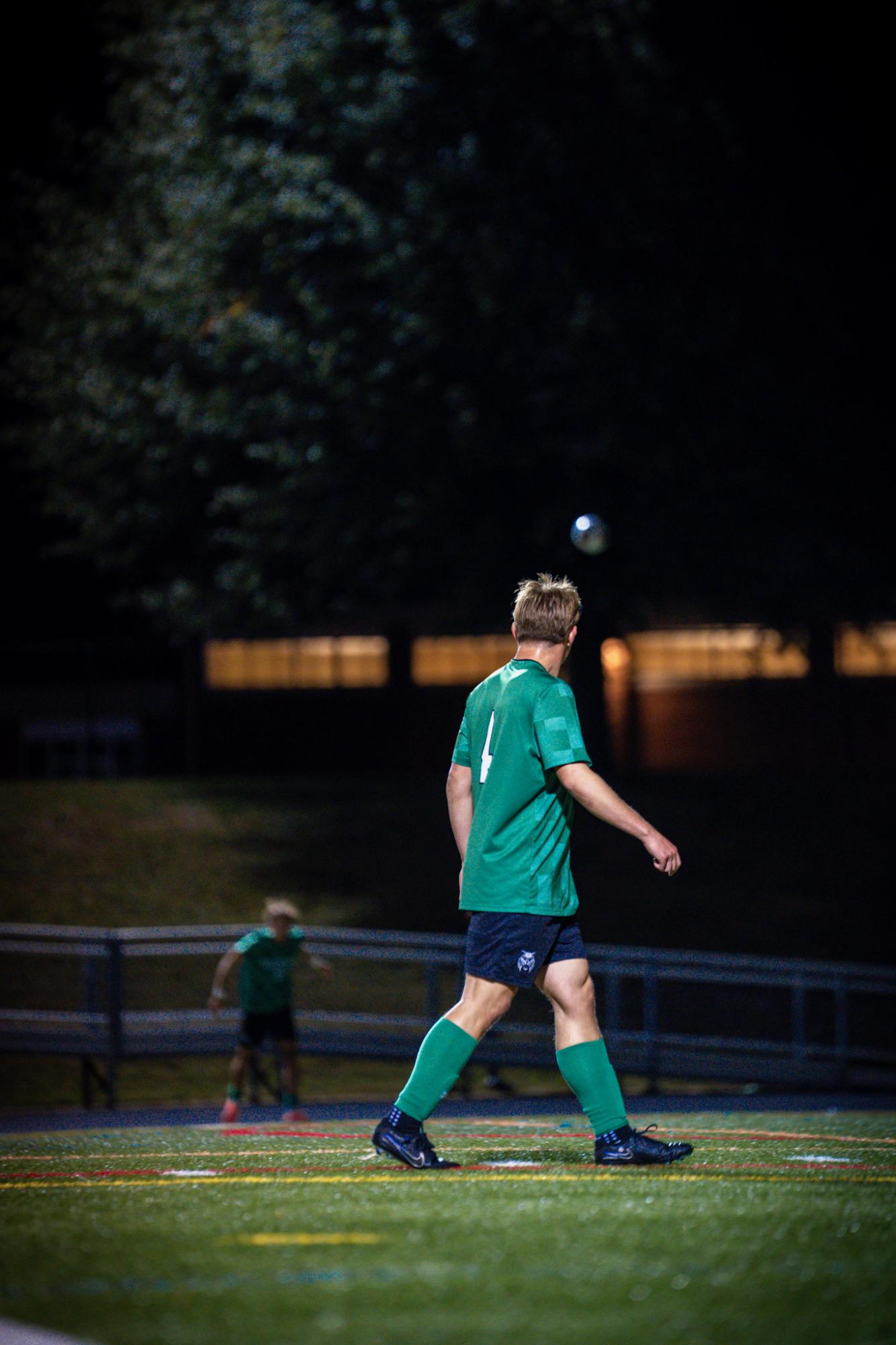 Senior Quincy Hunter-Williams approaches the Trojan's goal, anticipating senior Lucas Zuniga's corner kick. The Cats eventually equalized from another corner later in the game, scored by senior Lucas Brenowitz. (courtesy Spencer Robinson)