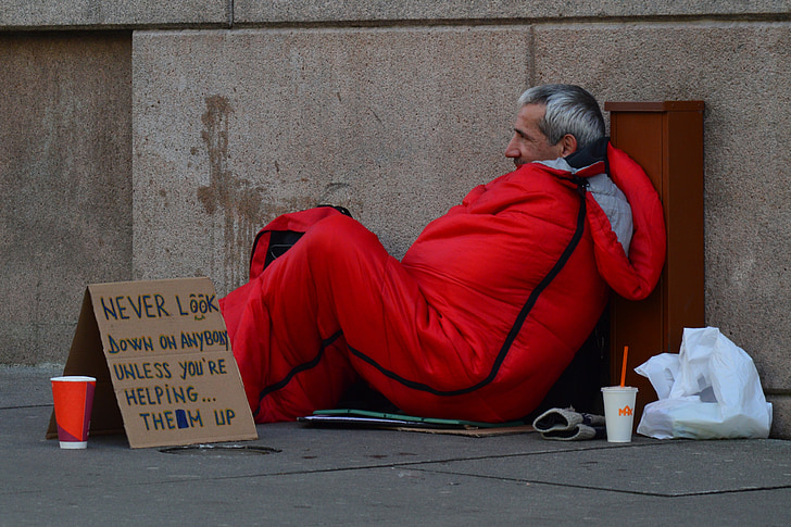 The homeless people that can often be seen soliciting charity near WJ's campus are often faced with ignorance instead of empathy. Why is this, and what can we do about it? (Courtesy PickPik)
