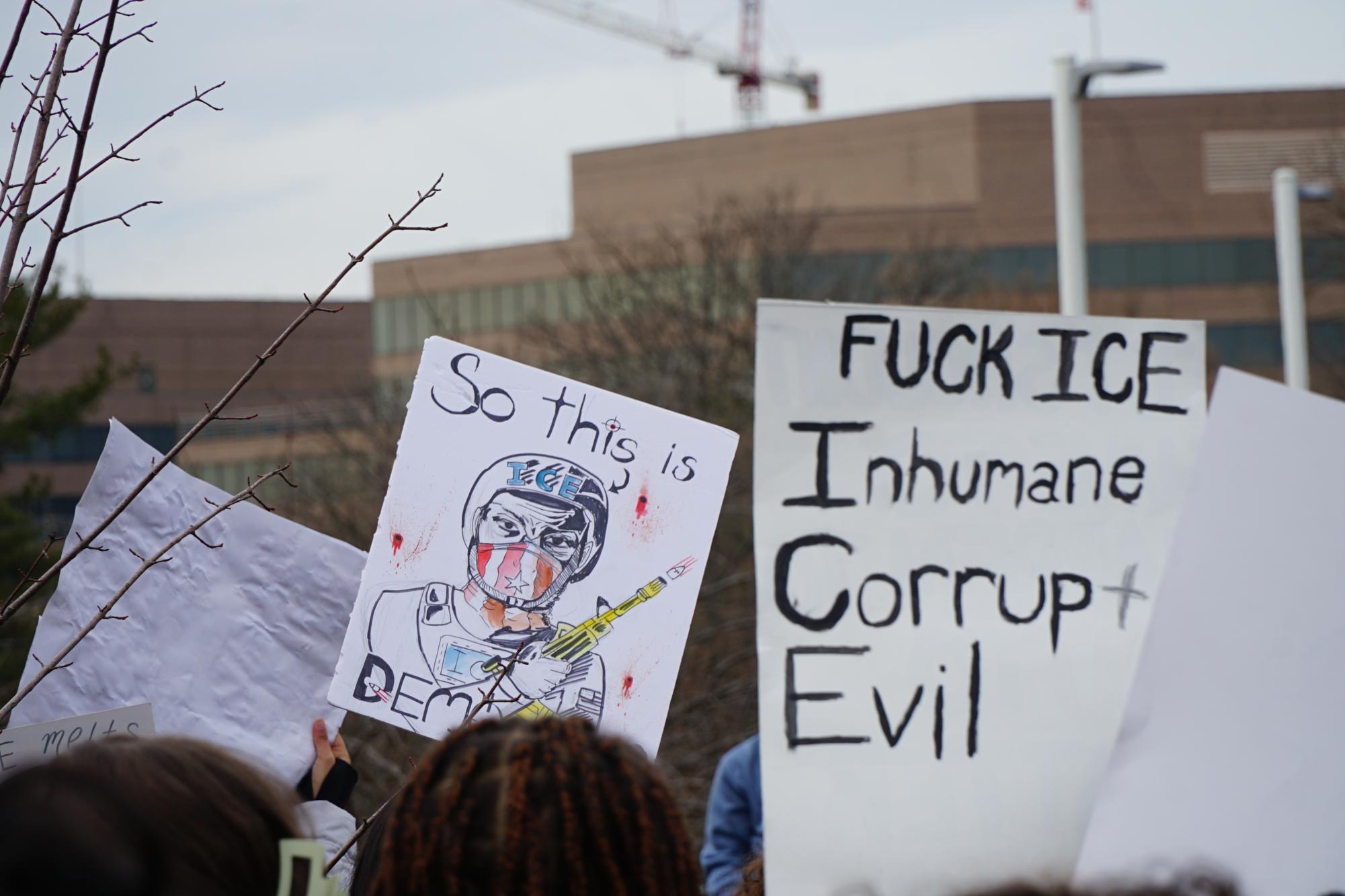 WJ students stage walkout, protesting ICE, standing with immigrant communities