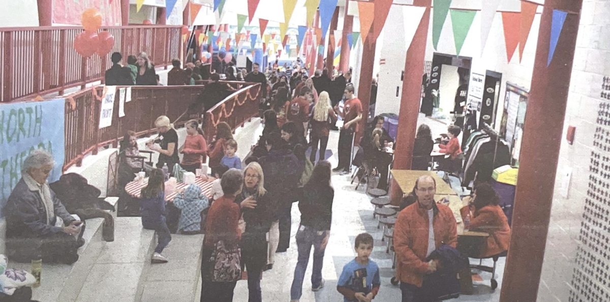 Students, teachers and parents enjoying the Pennies for Patients event in 2013.
