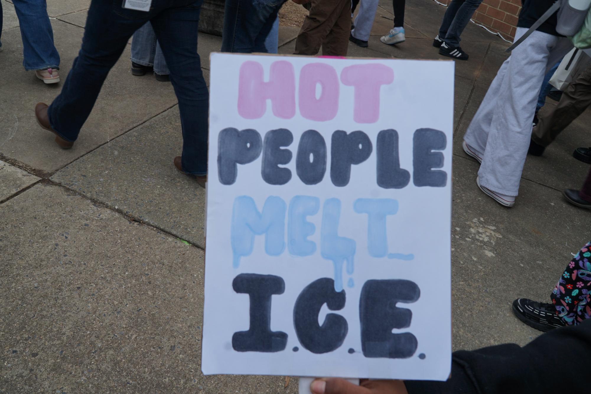 WJ students stage walkout, protesting ICE, standing with immigrant communities