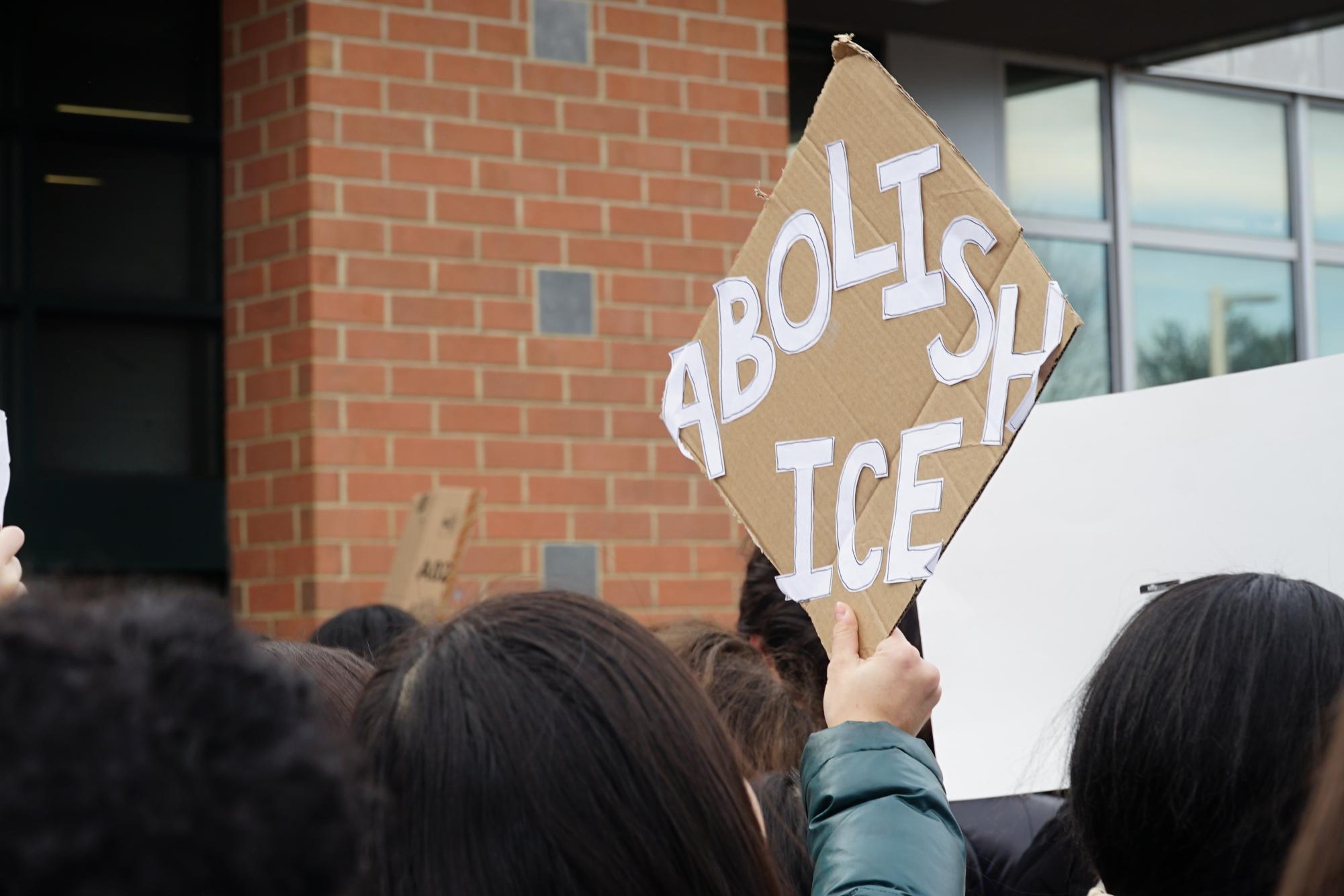 WJ students stage walkout, protesting ICE, standing with immigrant communities