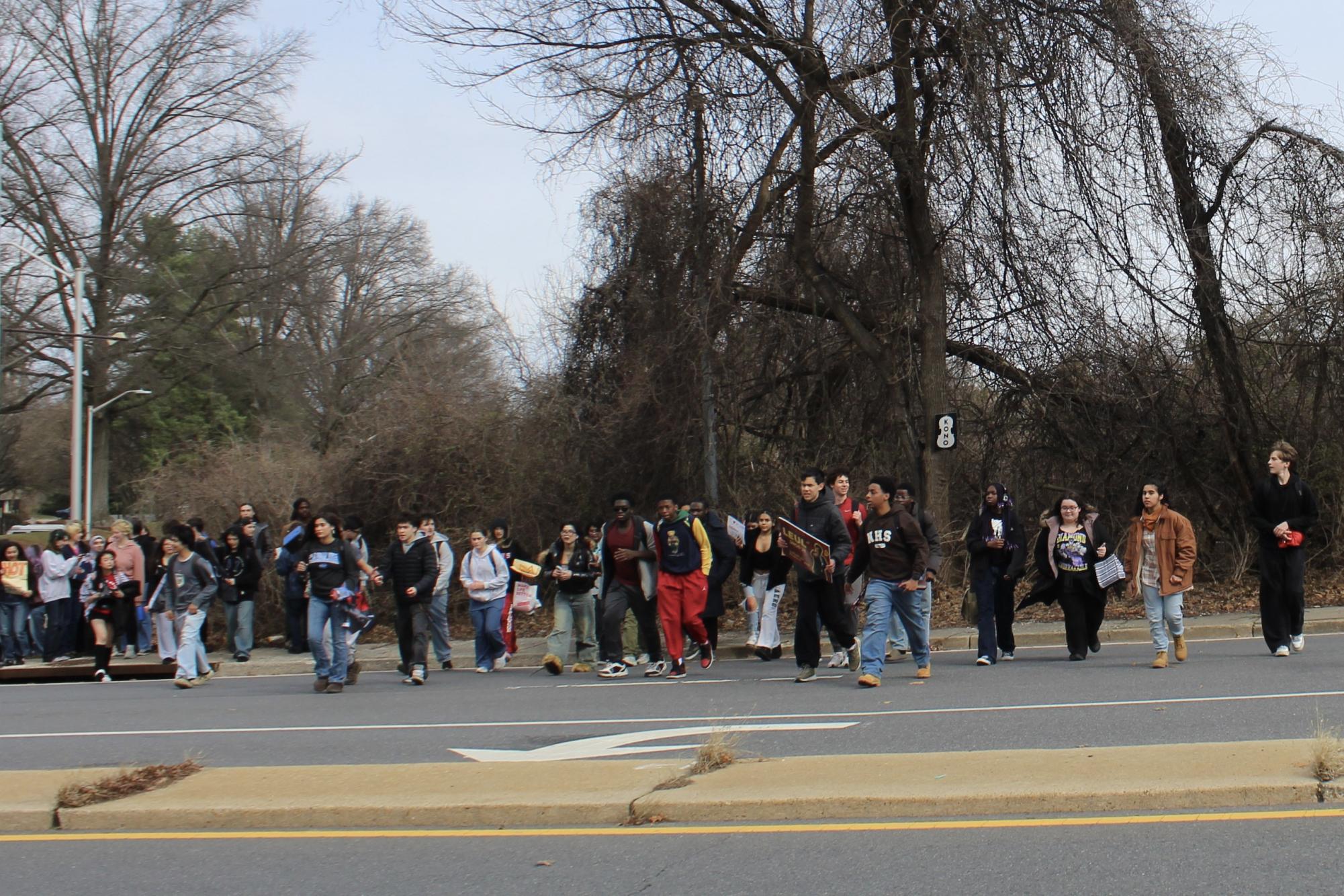Northwood, WJ students unite in walkout against ICE