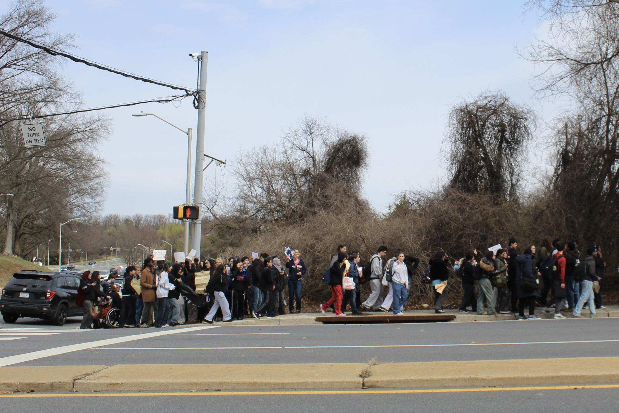 Northwood, WJ students unite in walkout against ICE