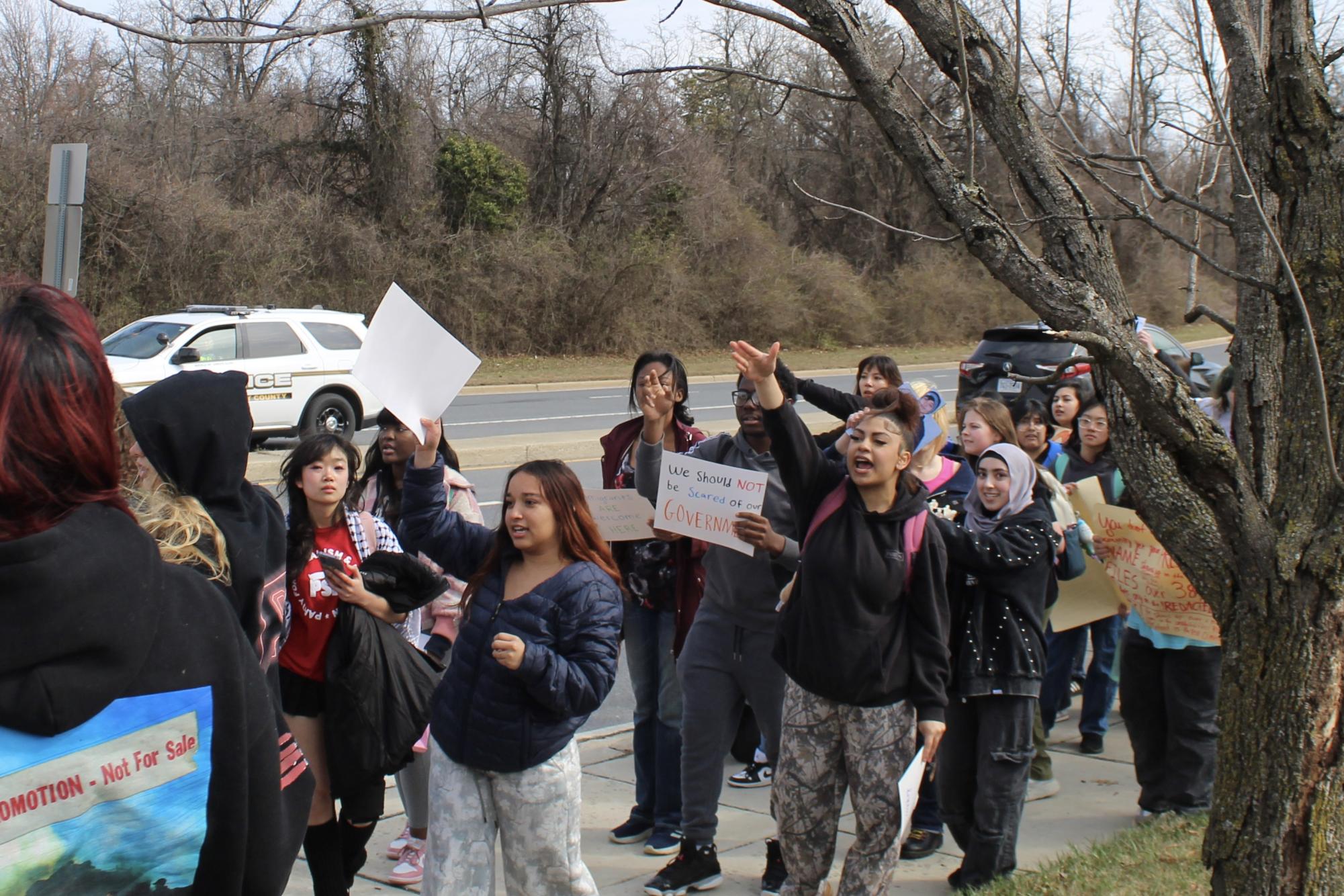 Northwood, WJ students unite in walkout against ICE