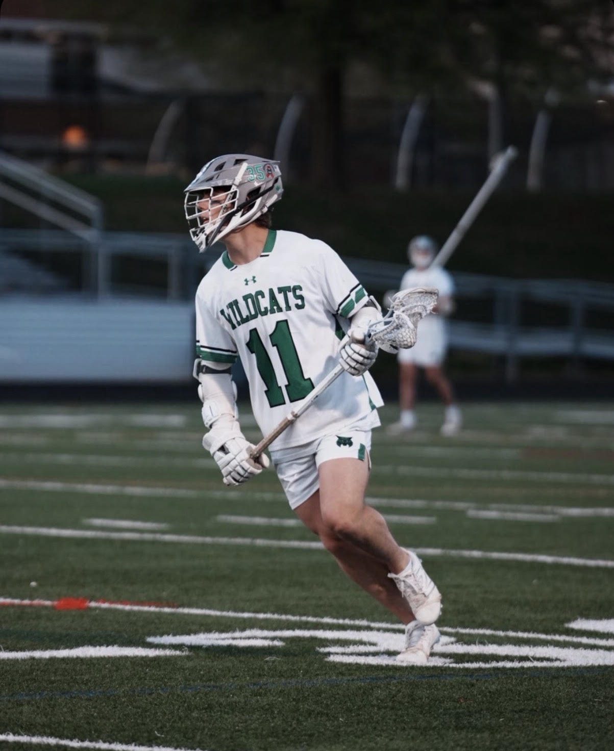 Senior captain Henry Dash looks to create opportunities for his teammates up the field. Dash has been an outstanding competitor on this fierce team, collecting multiple goals and assists throughout the season. (Courtesy Liam Snow)